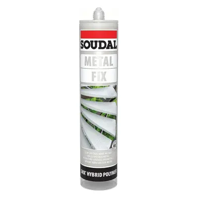 Soudal Metal Fix Adhesive Metal Grey 290Ml cartridge 50