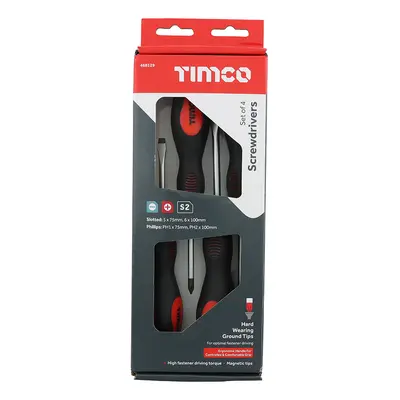 Timco 468129 Screwdriver Set 4 Pieces Box 4