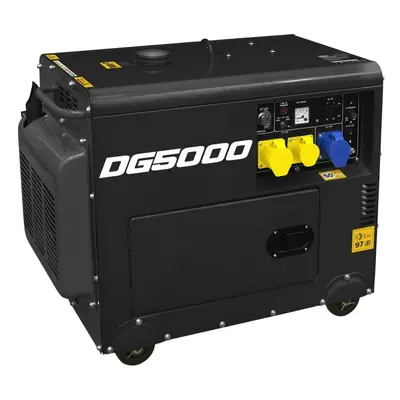 Sealey DG5000 Diesel Generator - 4-Stroke Engine 5000W 110/230V