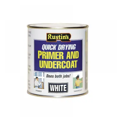 Rustins WHPU500 Quick Dry Primer & Undercoat White 500Ml