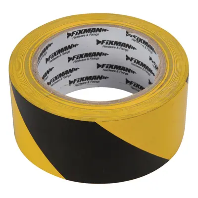 Fixman 190195 Hazard Tape 50Mm X 33M Black/Yellow Each 1