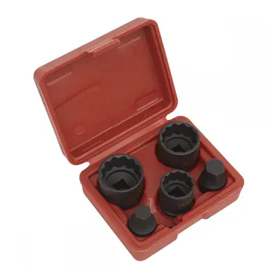 Sealey SX053 Impact Hub Socket & Socket Bit Set 5Pc 12-Point 1/2inSq Drive