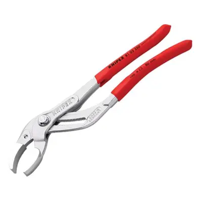 Knipex 81 03 250 SB Plastic Pipe Grip Pliers Chrome 250Mm