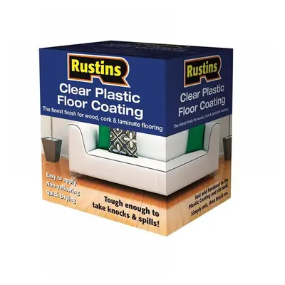 Rustins PCFS1000 Clear Plastic Floor Coating Kit Satin 1 Litre