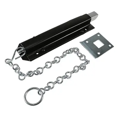 Timco CB18BB Spring Chain Bolt - Black 18in Plain Bag 1