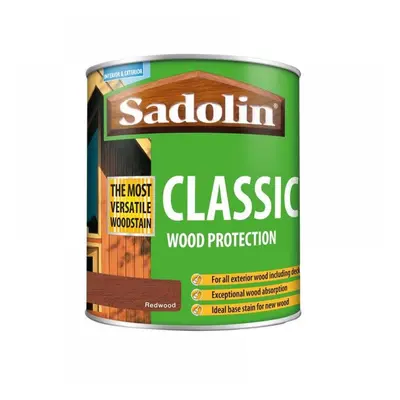 Sadolin 5028473 Classic Wood Protection Redwood 1 Litre