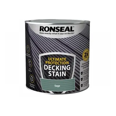 Ronseal 39221 Ultimate Protection Decking Stain Sage 2.5 Litre