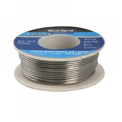 Bluespot Tools 31110 Flux Covered Solder 100G 60/40