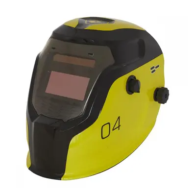 Sealey PWH4 Auto Darkening Welding Helmet - Shade 9-13 - Yellow