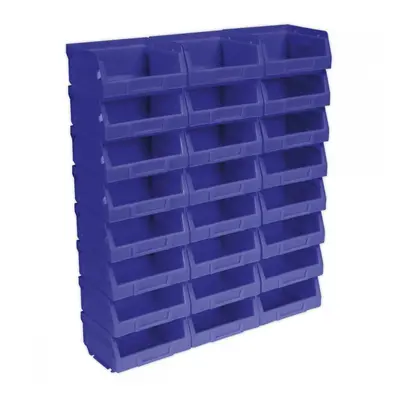 Sealey TPS124B Plastic Storage Bin 105 X 85 X 55Mm - Blue Pack Of 24