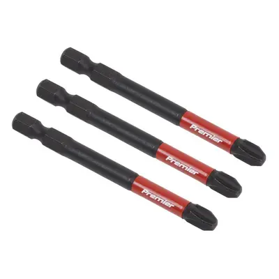 Sealey AK8256 Phillips #3 Impact Power Tool Bits 75Mm - 3Pc