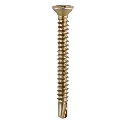 Timco 120Y Window Fabrication Screws - Countersunk With Ribs - Ph - Self-Tapping - Self-Drilling