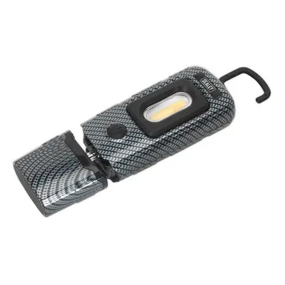 Sealey LED3601CF Rechargeable 360° Inspection Light 3W Cob & 1W Smd Led Carbon Fibre Effect