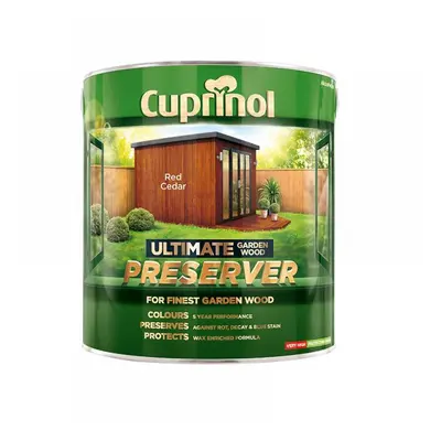 Cuprinol 5206120 Ultimate Garden Wood Preserver Red Cedar 4 Litre