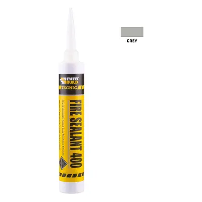 Everbuild Fire Sealant 400 Silicone Grey 380Ml