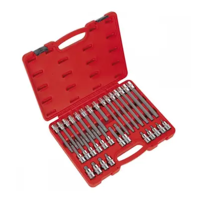 Sealey AK2198 Ribe Socket Bit Set 32Pc 1/2inSq Drive