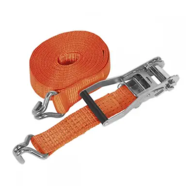 Sealey TD5006J Ratchet Strap 50Mm X 6M Polyester Webbing 5000Kg Breaking Strength