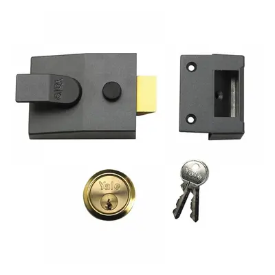 Yale Locks 630089005542 P89 Deadlock Nightlatch 60Mm Backset Brasslux Finish Visi