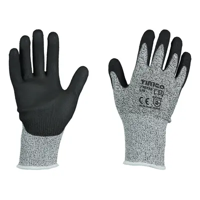 Timco 770885 High Cut Gloves - Pu Coated Hppe Fibre With Glass Fibre Medium