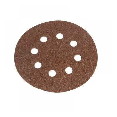 Faithfull 711530 Hook & Loop Sanding Disc Did3 Holed 125Mm Medium Fine (Pack 5)