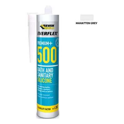 Everbuild Silicone 500 Manhattan Grey 295Ml