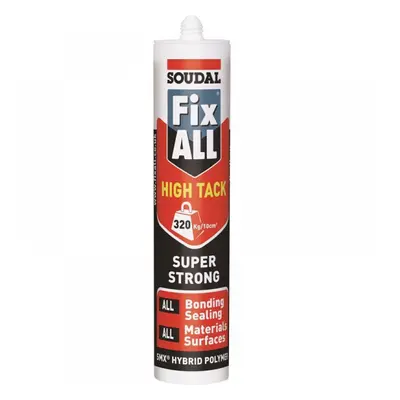 Soudal Fix All® High Tack White 290Ml cartridge 1