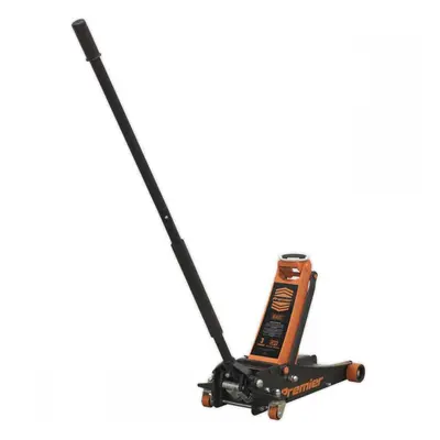 Sealey 3040AO Trolley Jack 3 Tonne Low Profile Rocket Lift Orange