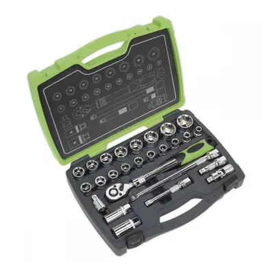 Sealey AK7961 Socket Set 26Pc 1/2inSq Drive 6Pt Walldrive® Metric