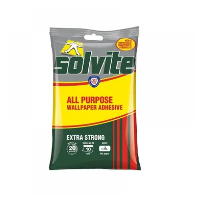 Solvite 1591161 All Purpose Extra Strong Wallpaper Paste - 10 Roll Sachet