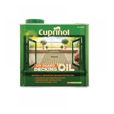 Cuprinol 5122410 Uv Guard Decking Oil Natural 2.5 Litre