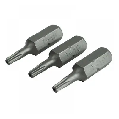 Faithfull Security S2 Grade Steel Screwdriver Bits T10S X 25Mm (Pack 3)