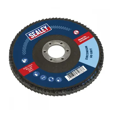 Sealey FD12560 Flap Disc Zirconium Ø125Mm Ø22Mm Bore 60Grit