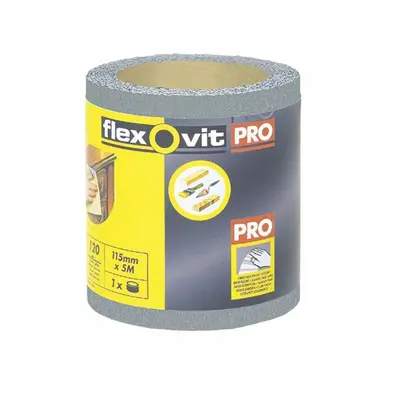 Flexovit 63642526415 High Performance Finishing Sanding Roll 115Mm X 5M 120G