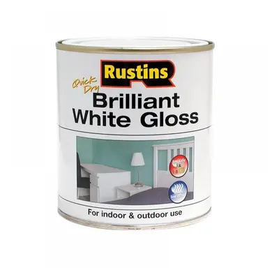 Rustins WHIGW250 Quick Dry Brilliant White Gloss 250Ml