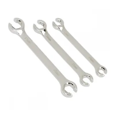 Sealey AK600 Flare Nut Spanner Set 3Pc Metric