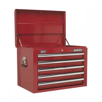 Sealey AP26059T Topchest 5 Drawer With Ball-Bearing Slides - Red