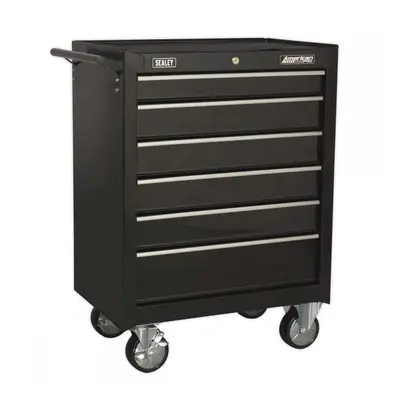 Sealey AP226B Rollcab 6 Drawer With Ball-Bearing Slides - Black