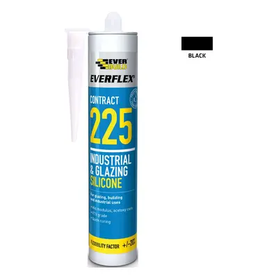 Everbuild Silicone 225 Black 295Ml