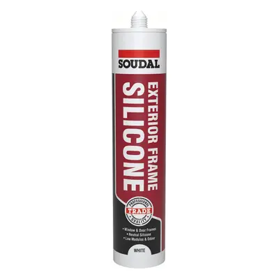 Soudal Exterior Frame Silicone Brilliant White 270Ml cartridge 24