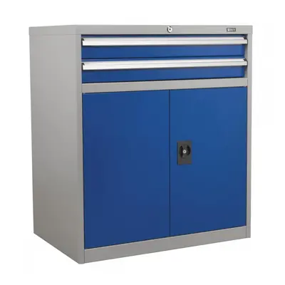 Sealey API8810 Industrial Cabinet 2 Drawer & 1 Shelf Double Locker