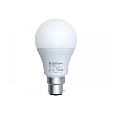 Link2Home L2HB229W Wi-Fi Led Bc (B22) Opal Gls Dimmable Bulb White + Rgb 800 Lm 9W