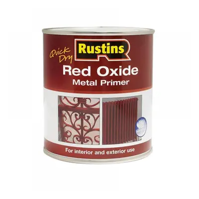 Rustins REDOW1000 Quick Dry Red Oxide Metal Primer 1 Litre