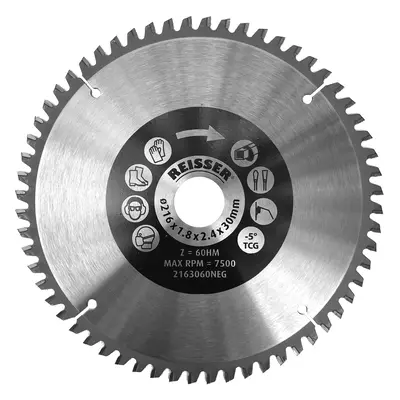 Reisser 2503080NEG Circular Saw Blade Negative Hook 250 X 30 X 80T