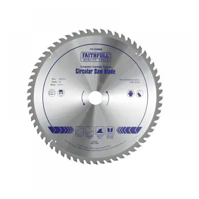 Faithfull FAIZ30060 Tct Circular Saw Blade 300 X 30Mm X 60T Pos