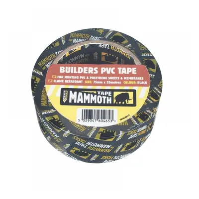 Everbuild Sika 488626 Builderfts Pvc Tape 50Mm X 33M Black