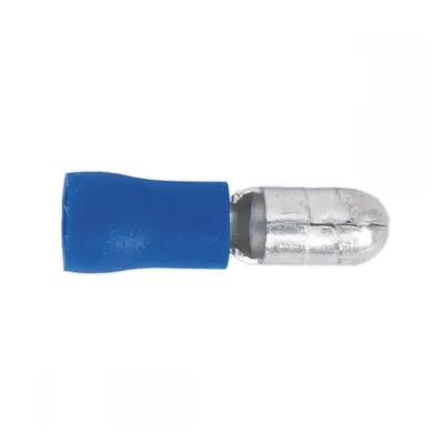 Sealey BT11 Bullet Terminal Ø5Mm Male Blue Pack Of 100