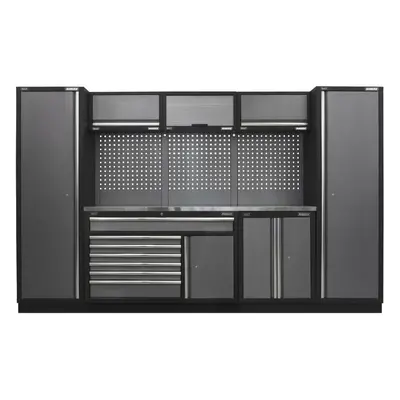 Sealey APMSSTACK13SS Superline Pro® 3.24M Storage System - Stainless Steel Worktop