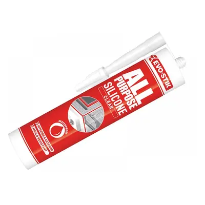 Evo-Stik 30613626 112896 All Purpose Flex Silicone Sealant Clear C20