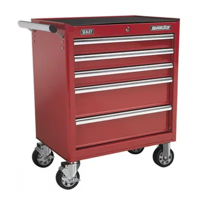 Sealey AP33459 Rollcab 5 Drawer With Ball-Bearing Slides - Red