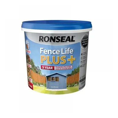 Ronseal 37628 Fence Life Plus+ Cornflower 5 Litre